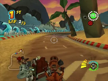 Crash Tag Team Racing screen shot game playing